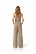 Valeraine | Jumpsuit Dames - Strapless Bustier Wijde Pijpen