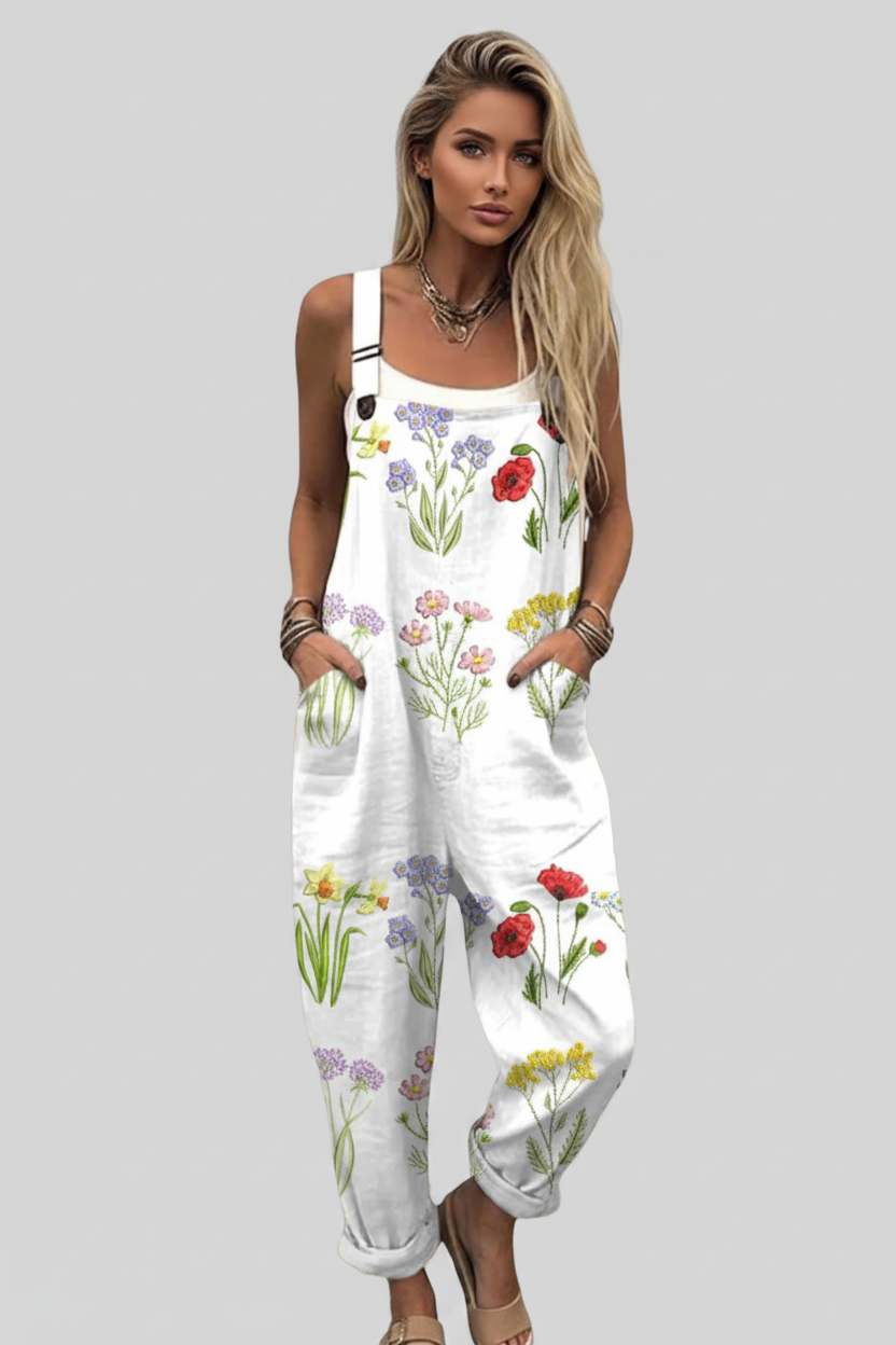 Anavah | Jumpsuit Dames - Losse Pasvorm Verstelbare Schouderbanden