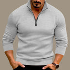 Trui Heren Ritsdetail Comfortabel Casual Design