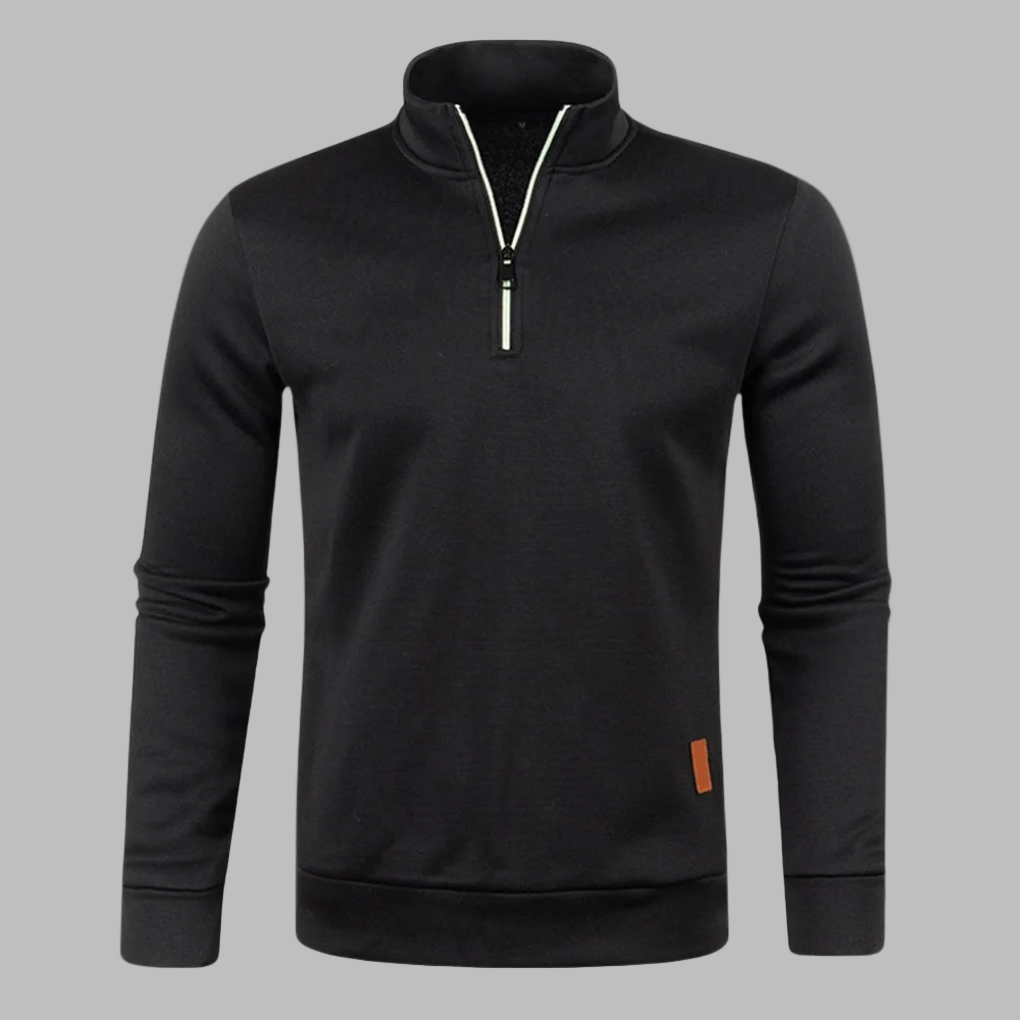 Trui Heren Zip-Up Zwart