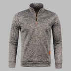 Trui Heren Zip-Up Taupe
