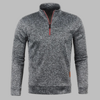 Trui Heren Zip-Up Donkergrijs