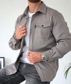Nisyros | Stijlvol Heren Overshirt met Praktische Borstzakken - Casual Overhemdjack en Stevig Shacket met Knoopsluiting