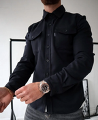 Nisyros | Stijlvol Heren Overshirt met Praktische Borstzakken - Casual Overhemdjack en Stevig Shacket met Knoopsluiting