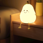 HappyPear | Nachtlampje Kind - Siliconen Peertje USB Dimbaar