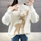 Kersttrui Dames – Losvallende Trui met Feestelijke Kerstprint, 3 Kleuren, S–3XL, Comfortabel & Stijlvol – Amore