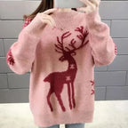 Amore | Kersttrui Dames - Stijlvolle Gebreide Wintertrui Warm