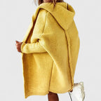 Chāme | Dames Gebreid Lang Vest met Capuchon en Open Voorzijde - Comfortabele Oversized Cardigan met Steekzakken