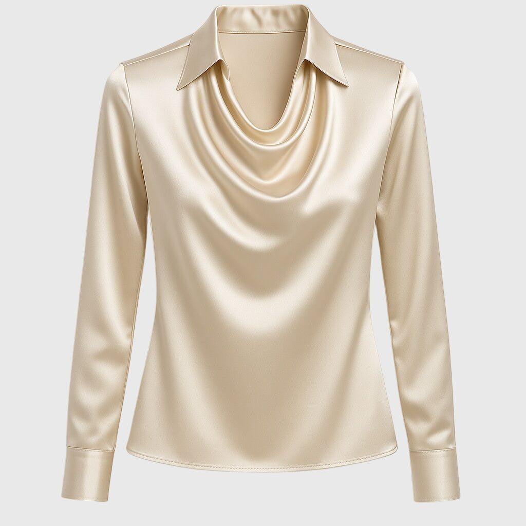 Vera | Dames Blouse - Zachte Glans, Elegante Stijl