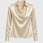 Vera | Dames Blouse - Zachte Glans, Elegante Stijl