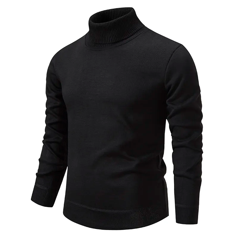 Coltrui Heren Gebreid Warm Zwart