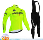 Calico | Winter Wielerset Heren Thermo | 20D Gelzadelpad, Ademend Wijnrood L
