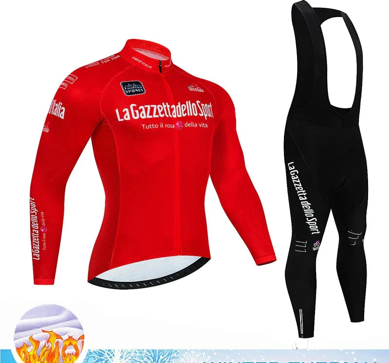 Calico | Winter Wielerset Heren Thermo | 20D Gelzadelpad, Ademend Lichtblauw 2 2XL