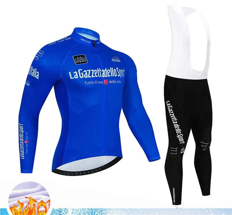 Calico | Winter Wielerset Heren Thermo | 20D Gelzadelpad, Ademend Neongroen M
