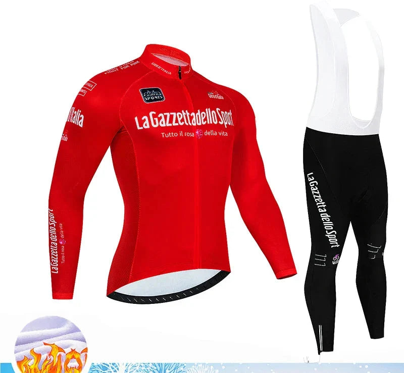 Calico | Winter Wielerset Heren Thermo | 20D Gelzadelpad, Ademend Neongroen L
