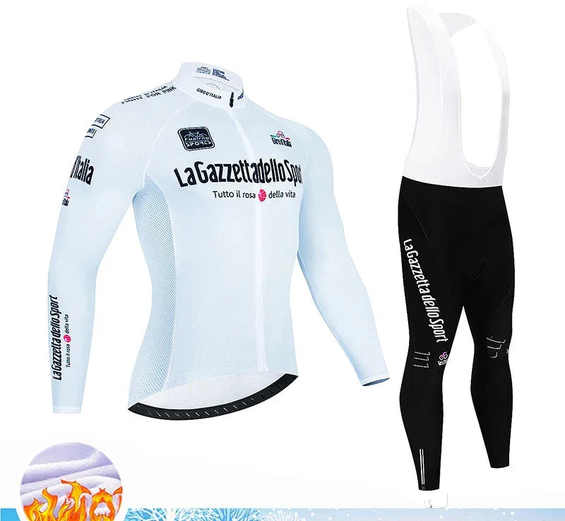 Calico | Winter Wielerset Heren Thermo | 20D Gelzadelpad, Ademend Lichtblauw 2 S