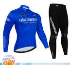 Calico | Winter Wielerset Heren Thermo | 20D Gelzadelpad, Ademend Zwart (lichte print) 2XL