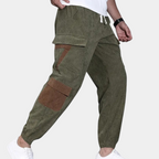Casual Baggy Cargo Broek voor Heren – Wijde Cargobroek met Zakken, Streetwear, 4 Kleuren, XS–2XL – Zane Groen