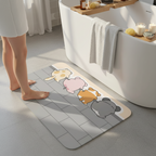 Zachte Vloermat met Cartoon Ontwerp – Antislip