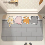 Zachte Vloermat met Cartoon Ontwerp – Antislip