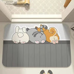 Zachte Vloermat met Cartoon Ontwerp – Antislip Liggende Huisdieren