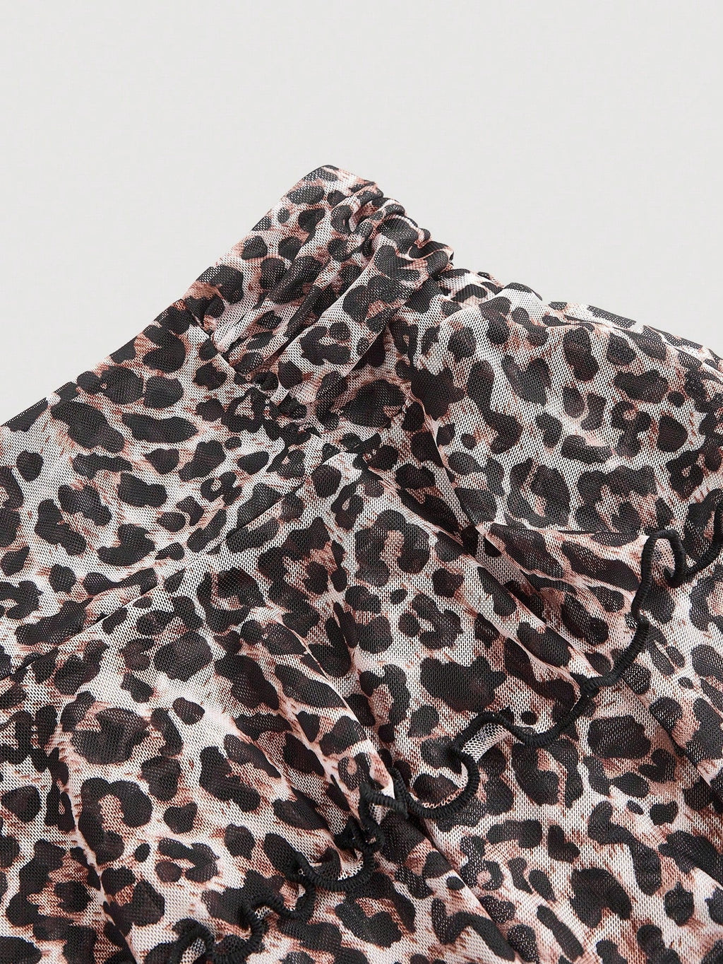 Thalia | Rok Dames - Luipaardprint - Ruches