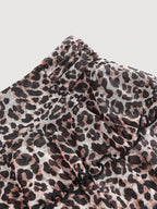 Thalia | Rok Dames - Luipaardprint - Ruches
