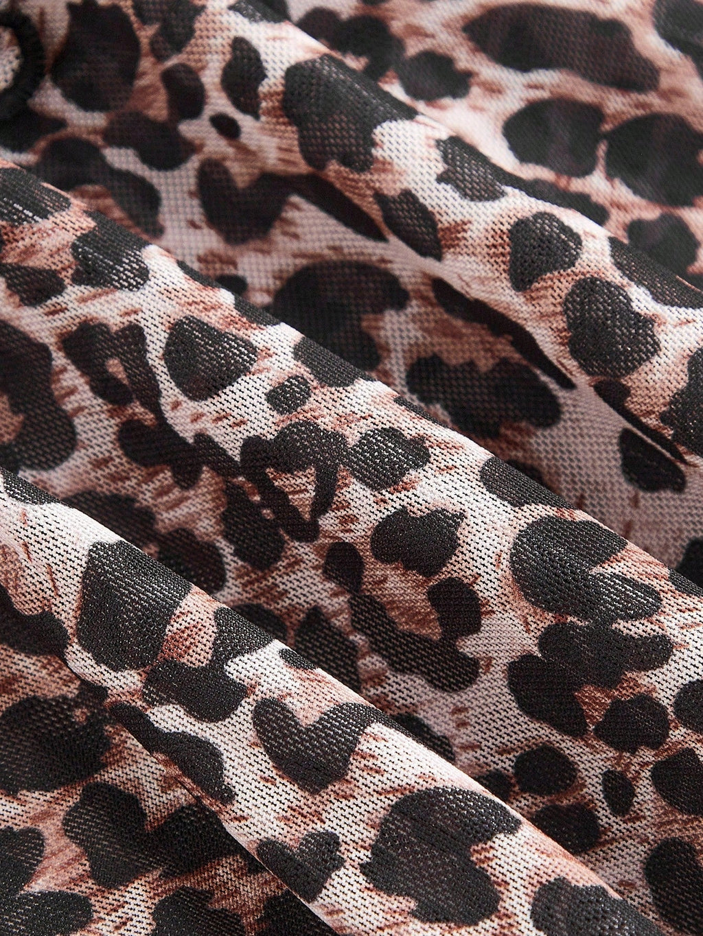 Thalia | Rok Dames - Luipaardprint - Ruches