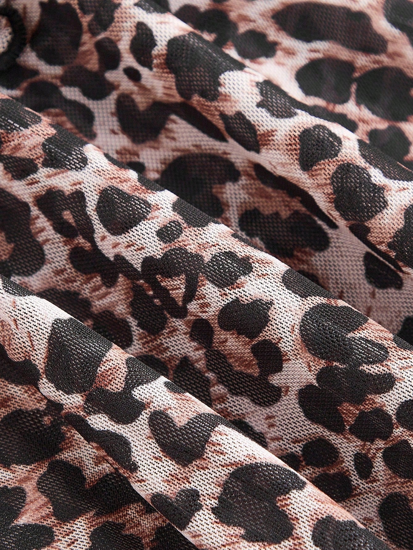 Thalia | Rok Dames - Luipaardprint - Ruches