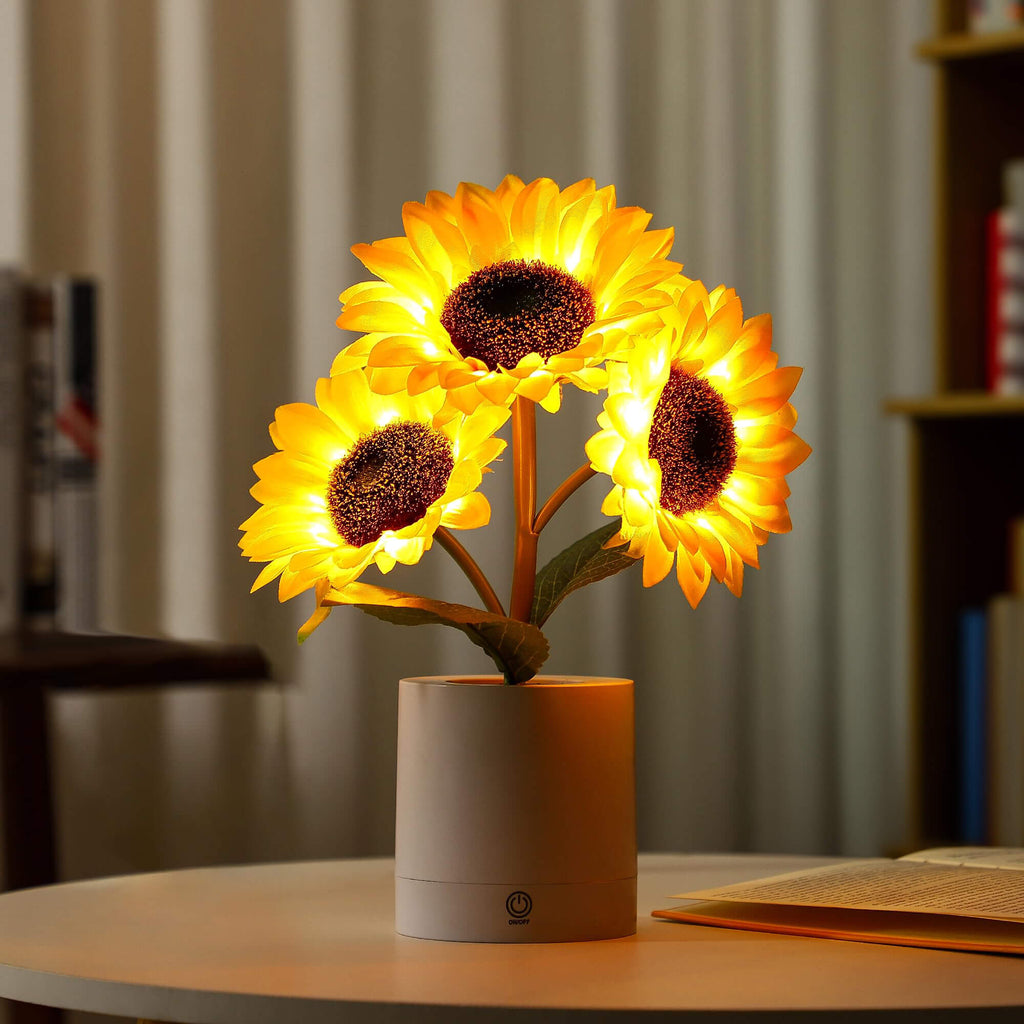 Zonnebloemlamp met Warme Gloed – Decoratieve LED Verlichting voor Natuurlijke Sfeer in Elke Kamer 3