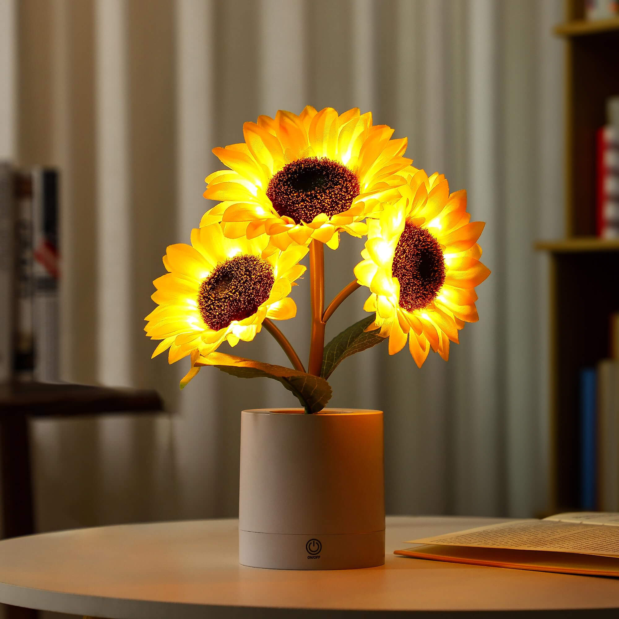 Zonnebloemlamp met Warme Gloed – Decoratieve LED Verlichting voor Natuurlijke Sfeer in Elke Kamer 3