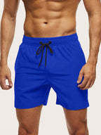 Zwembroek Heren Sneldrogend Flexibel Blauw