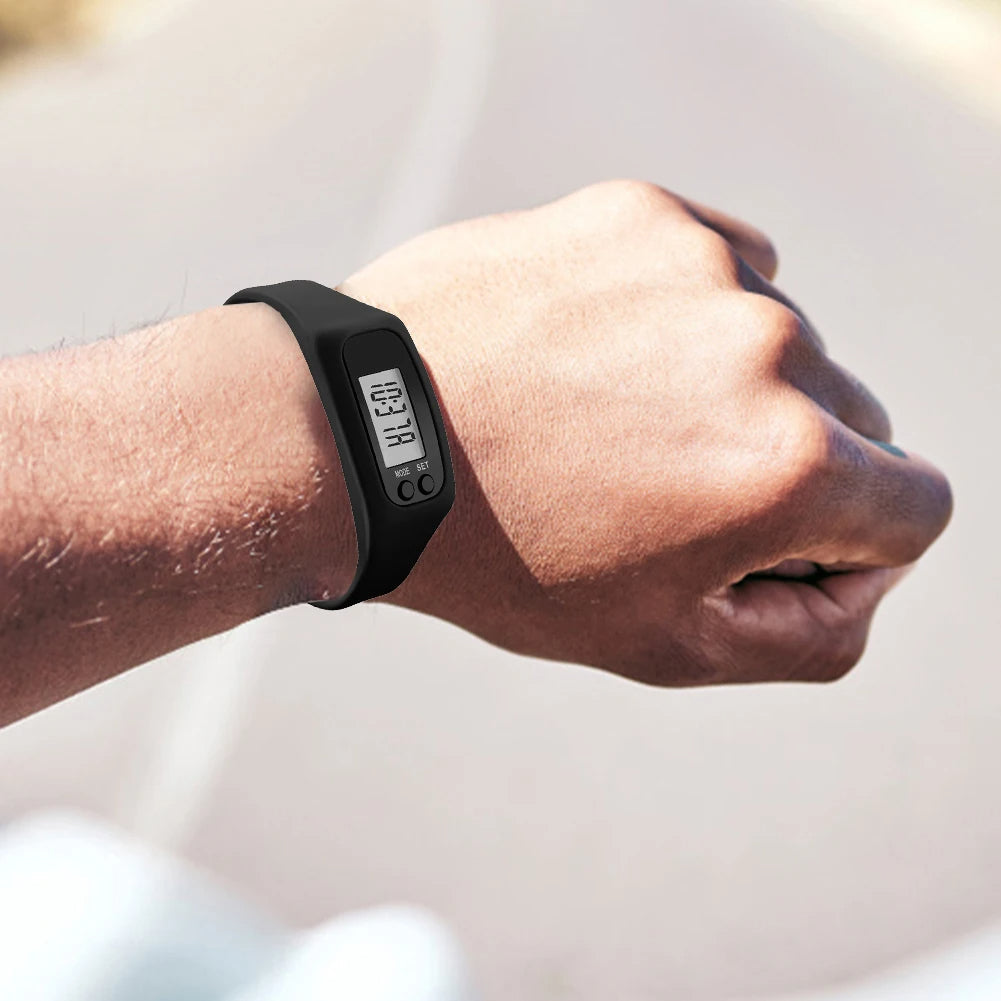 Eenvoudig stappenteller-horloge - Digitale stappenteller fitnesstracker