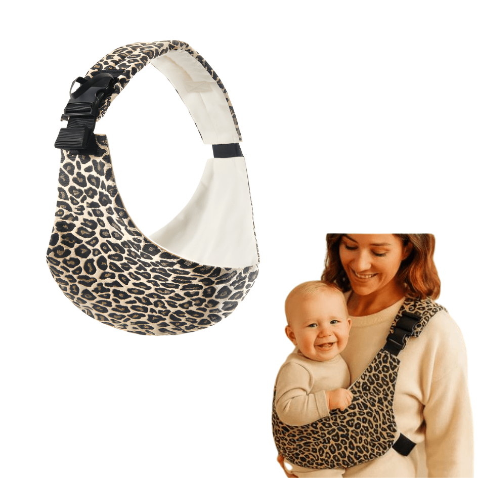 Luna | Baby-Draagdoek: Verstelbare Babydrager Luipaardprint