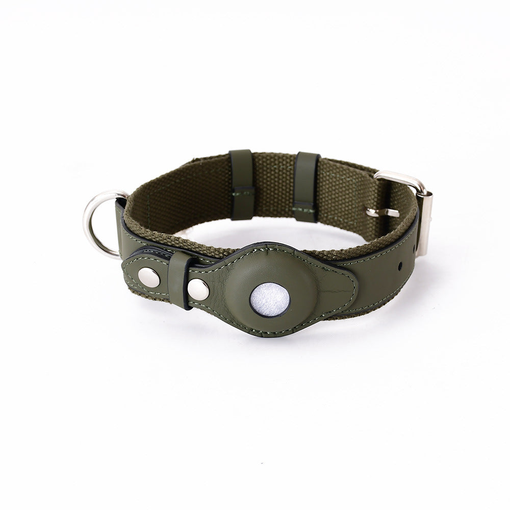 GPS-hondenhalsband met Wereldwijde Tracking zonder Abonnement – GPS Tracker Hond met App, 3 Maten, 5 Kleuren Groen Alleen Halsband