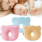 Baby Hoofdsteunkussen met Memory Foam – Kinderwagen Kussentje voor Dutjes, Ademende Stof, 4 Kleuren