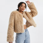 Amore | Dames Kort Faux Fur Jack - Zacht Kunstbont Vest