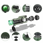 Compacte Monoculair met HD-Lens – Lichtgewicht Verrekijker met Smartphone Adapter voor Wandelen, Vogels Kijken & Sport