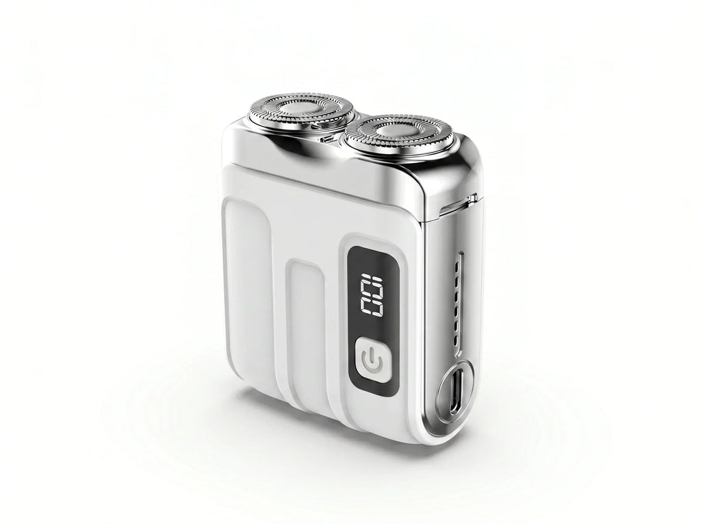 Pocket Shaver – Draagbaar elektrisch scheerapparaat voor een gladde scheerbeurt, waar je ook bent Wit