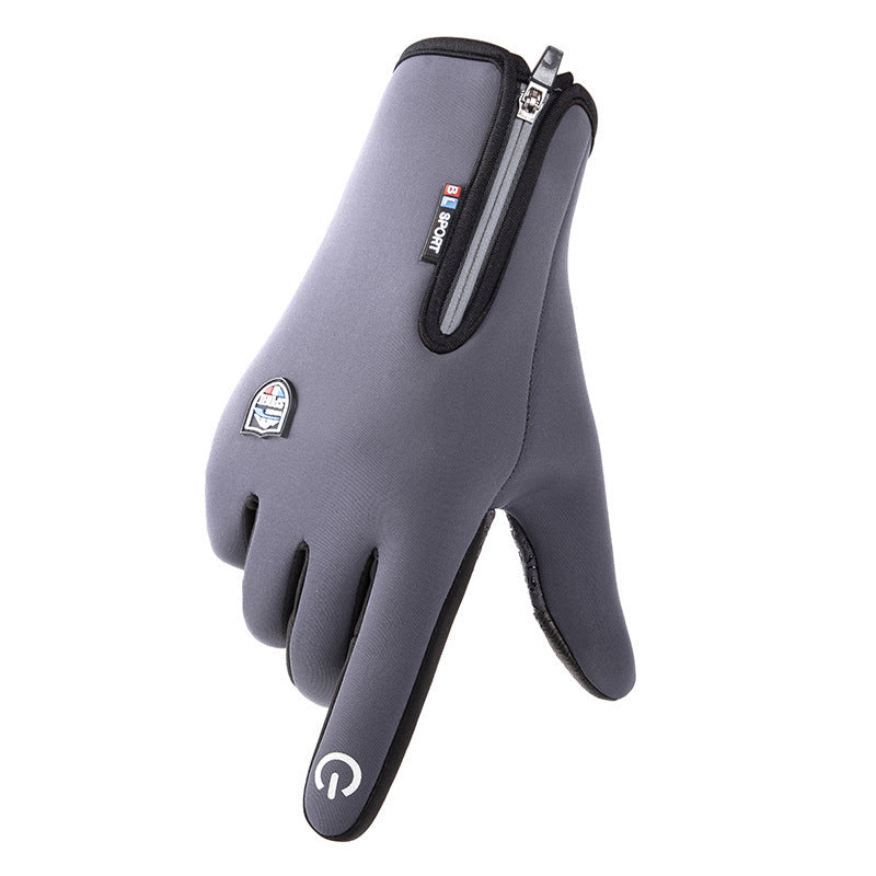 Verwarmbare Handschoenen met USB – Waterdichte Winterhandschoenen met Touchscreen, Winddicht, voor Fietsen & Skiën, S–XL Zonder Verwarming Grijs