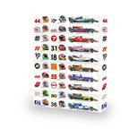 Formule 1 Adventskalender met Verzamelobjecten – Motorsport Adventskalender met 24 Fanartikelen, Cadeau voor Echte Motorsportfans