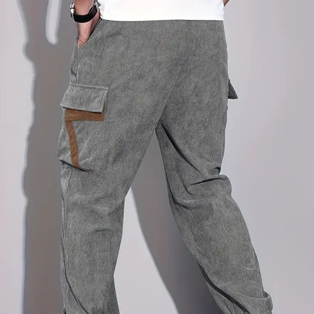Casual Baggy Cargo Broek voor Heren – Wijde Cargobroek met Zakken, Streetwear, 4 Kleuren, XS–2XL – Zane