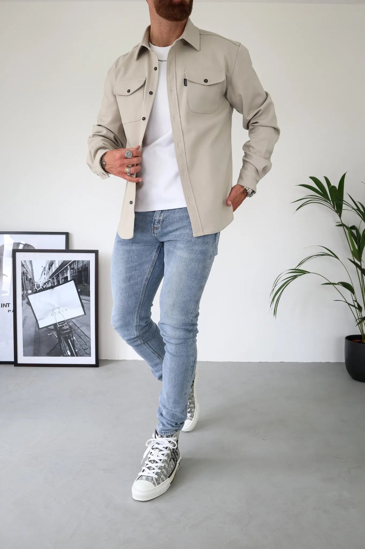 Zipari | Heren Overshirt Jas Borstzakken Lente Herfst Casual Lichtgewicht