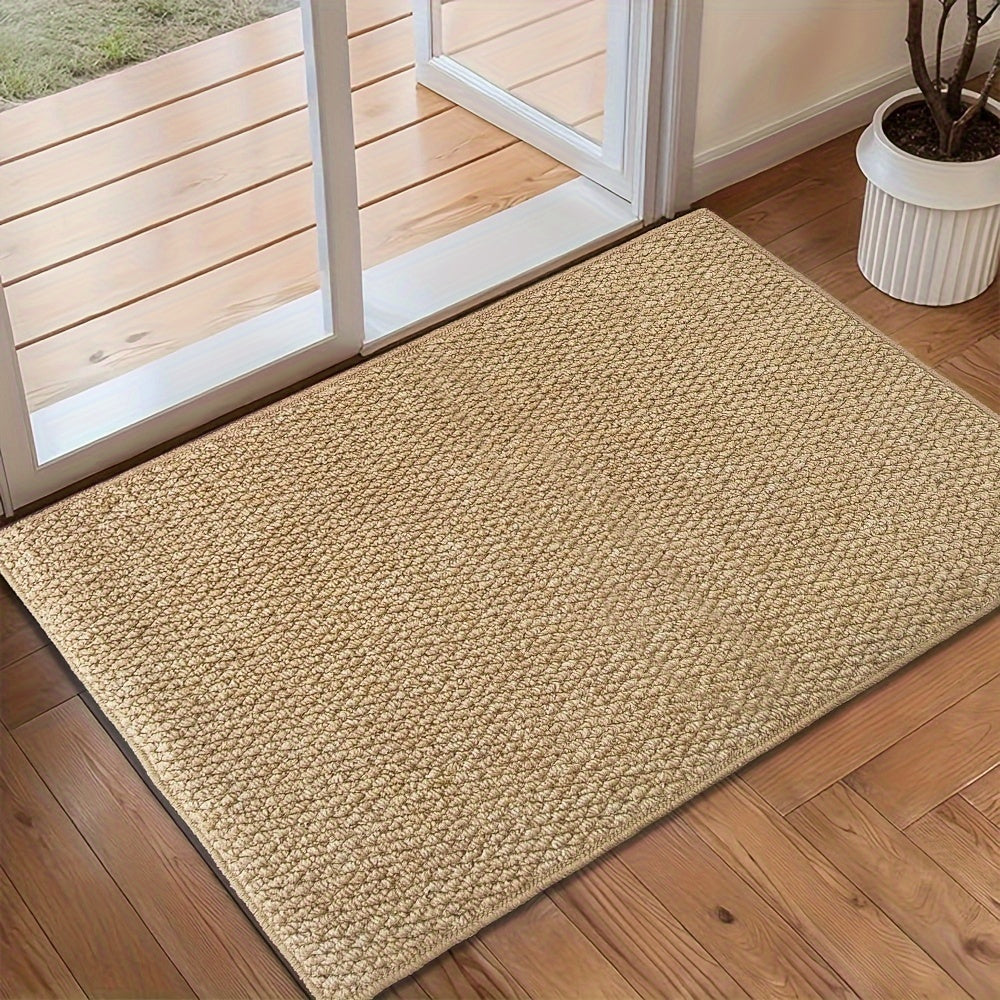 Absorberende Deurmat voor Binnen & Buiten – Antislip Mat in Jute-Look, Machinewasbaar, 3 Maten 80x120 cm