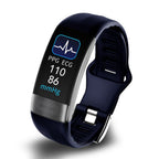 FDA-goedgekeurde Smartband: Bloeddruk, ECG, Hartslag, SpO2 & Slaaptracker Blauw