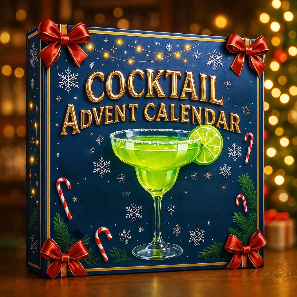 Feestelijke Cocktail Adventskalender – 24 Mini Cocktails om in de Kerstboom te Hangen, Adventskalender voor Volwassenen