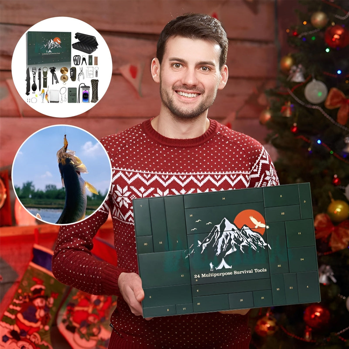 Outdoor Survival Adventskalender 24 Dagen – Adventskalender met Kampeer Gadgets & Gereedschap