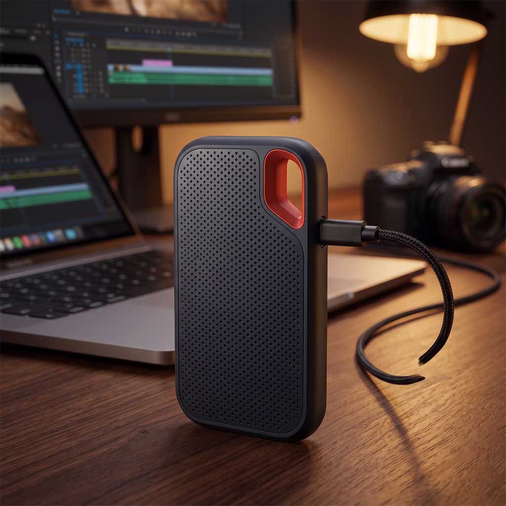 Externe SSD 64 TB Draagbaar voor Videobewerking en Snelle Bestandsoverdracht op Laptop