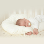 DreamNest | Hypoallergeen Baby-Slaapkussen - Ergonomisch Ademend Hoofdkussen tegen Plagiocefalie (Afplatting) met Wasbare Biologische Katoenen Hoes