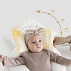 DreamNest | Hypoallergeen Baby-Slaapkussen - Ergonomisch Ademend Hoofdkussen tegen Plagiocefalie (Afplatting) met Wasbare Biologische Katoenen Hoes